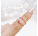 Cherry hearts リング ring bling moon